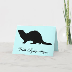 Carte Avec la perte de sympathie d'un furet