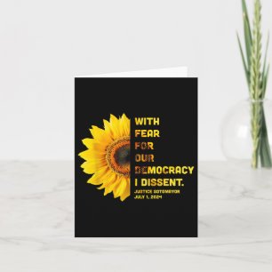Carte Avec La Peur Pour Notre Démocratie, Je Divise Les 