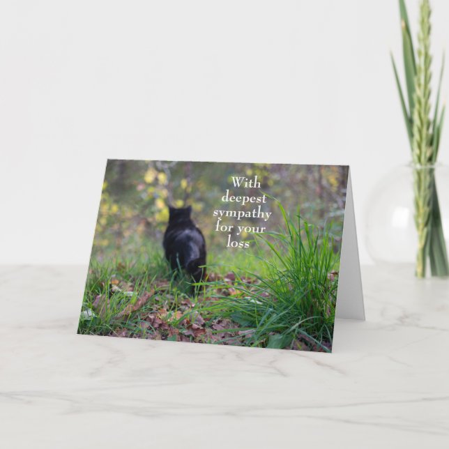 Carte Avec la plus profonde sympathie - Animal domestiqu (Devant)