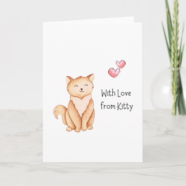 Carte "Avec L'Amour De Kitty" Anniversaire Toute L'Occas (Devant)