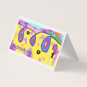 Carte avec message et couleur paisibles