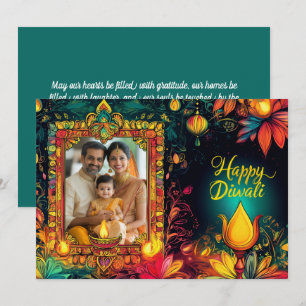 Carte Avec Photo Happy Diwali
