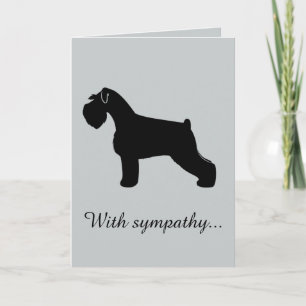 Carte Avec sympathie : Perte d'un Schnauzer