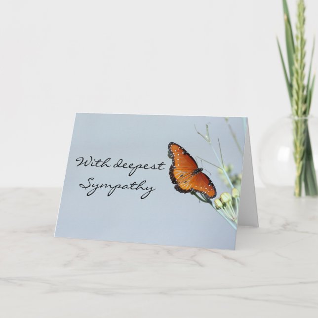 Carte Avec une profonde sympathie (Devant)