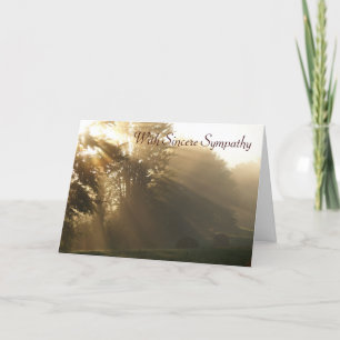 Carte Avec une sincère sympathie