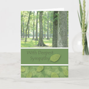 Carte Avec Une Sympathie Profonde, Illinois Woods Photog