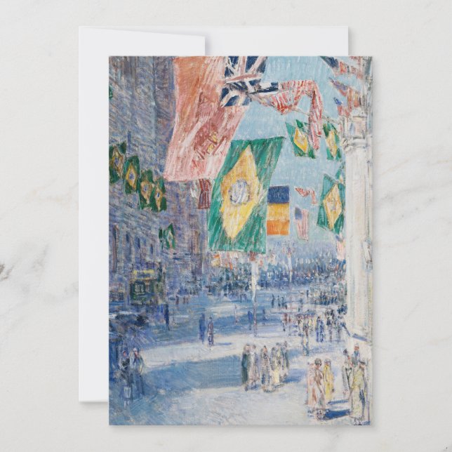 Carte Avenue des Alliés | Childe Hassam (Devant)