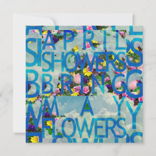 Carte averses d'avril