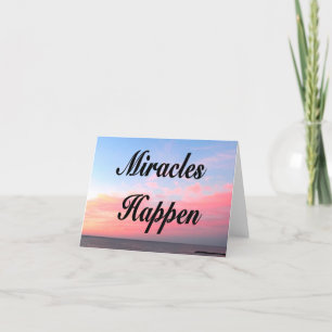 CARTE AVEZ INSPIRÉ MIRACLES ARRIVÉ PHOTO DU LEVER