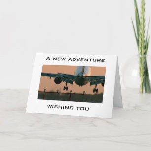 CARTE AVION DÉCOLLANT POUR TOUTE NOUVELLE AVENTURE