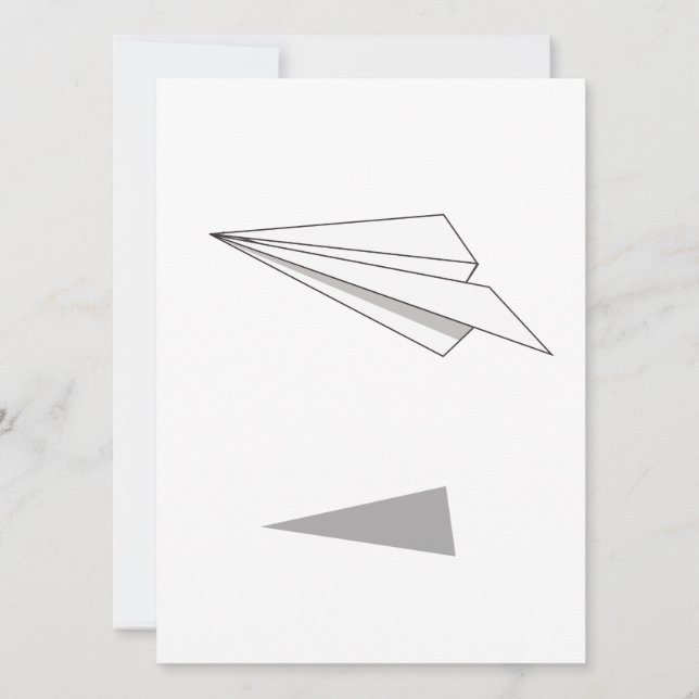 Carte Avion en papier (Devant)