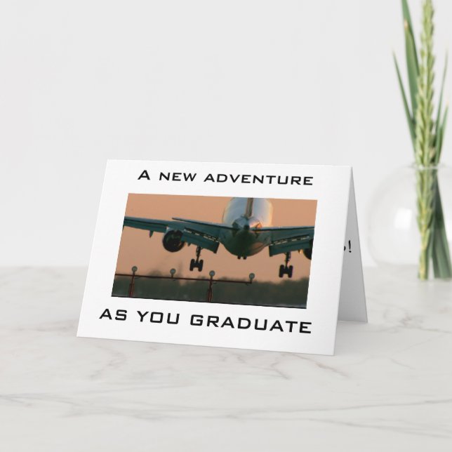 CARTE AVION RETIRANT DES CONTRATS AU DIPLÔMÉ (Devant)