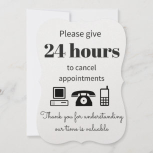 Carte Avis d'annulation