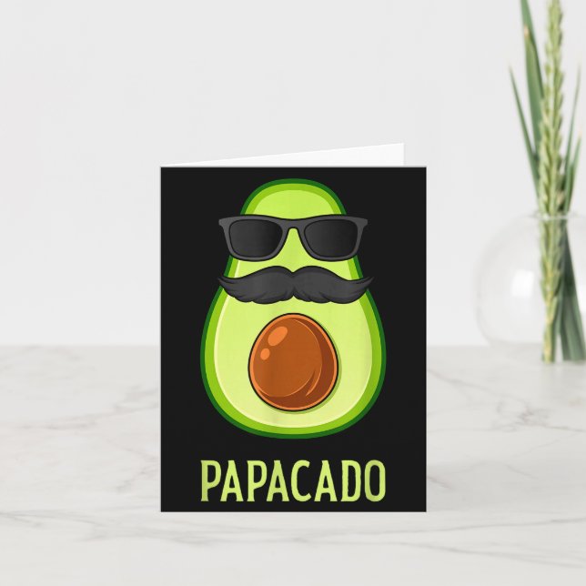 Carte Avocado Dad Papacado Funny Daddy Father Avocado  (Devant)
