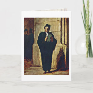 Carte Avocat de Lesender par Honore Daumier