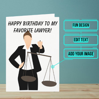 Carte Avocate féminine Anniversaire