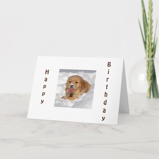 CARTE AVOIR UN ANNIVERSAIRE HIVER "COOL" (Devant)