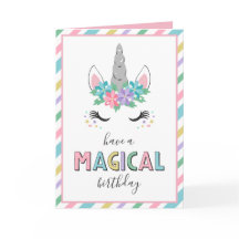 Avoir Un Anniversaire Magique Joli Unicorn