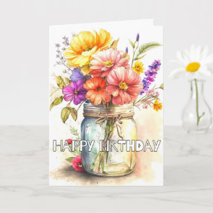 Carte Avoir Un Anniversaire Très Heureux