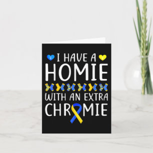 Carte Avoir un pote avec un syndrome de Down Chromie A