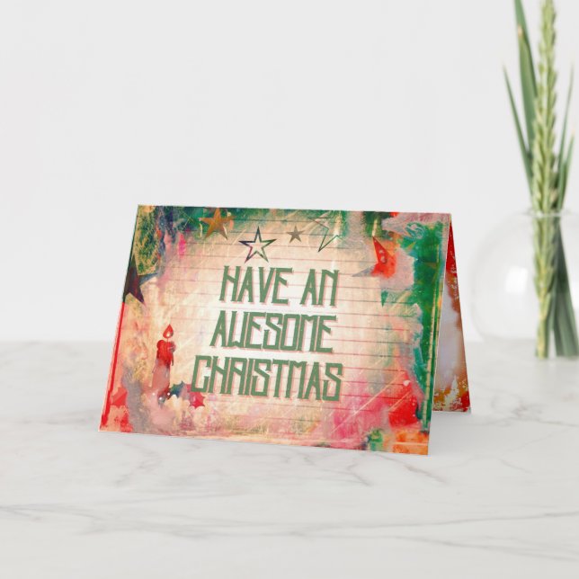 Carte Avoir un style de grunge de Noël génial (Devant)