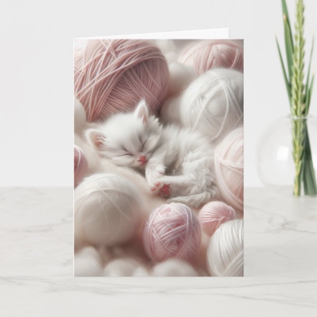 Carte Avoir une journée Purr-fect | Amitié Cute Kitten (Devant)