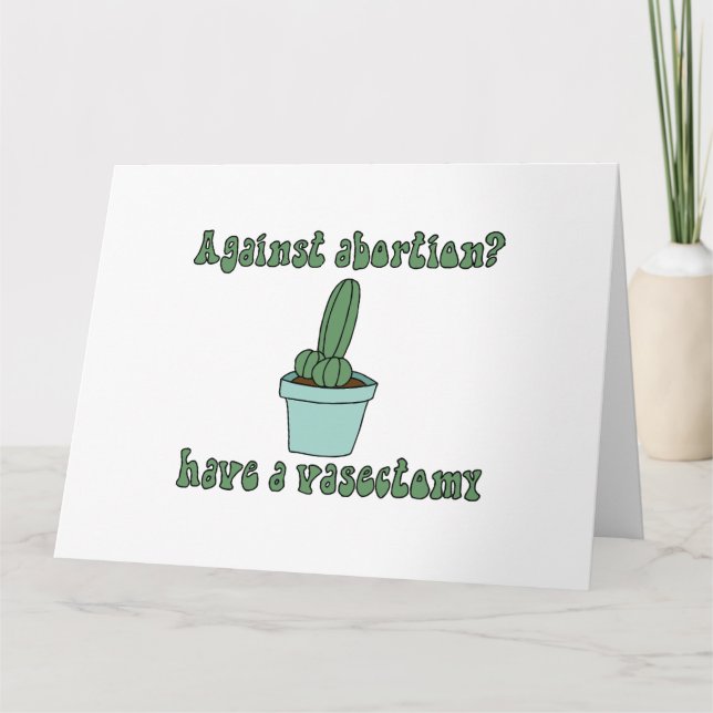 Carte Avoir une vasectomie (Devant)