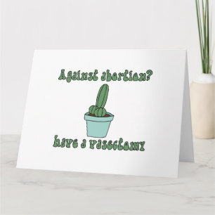 Carte Avoir une vasectomie