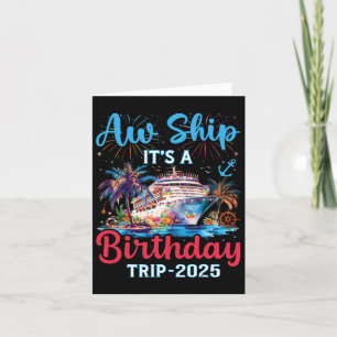 Carte Aw Expédiez Son Voyage D'Anniversaire 2025 Cruise 