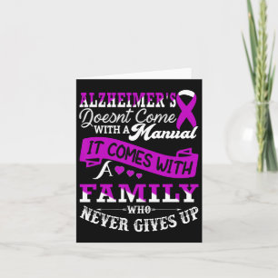 Carte Awareness Family Support Heimer Guerrier 
