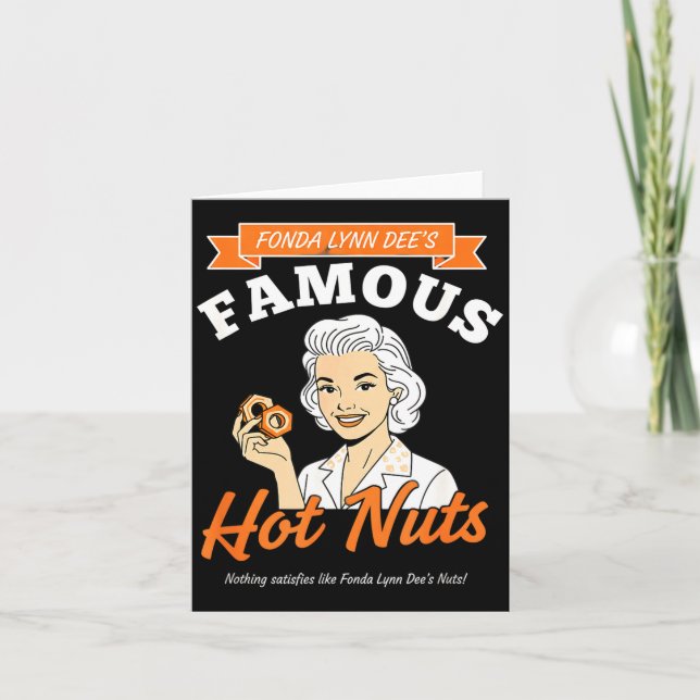Carte Awareness Fonda Lynn Dee's Famous Hot Nuts Retro A (Devant)