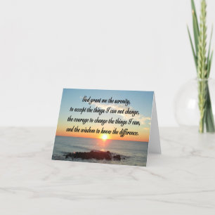 Carte AWE Inspiring Serenity Prayer