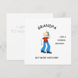 Carte AWESOME, cadeau de bienvenue pour grand-père