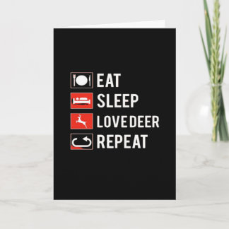 Carte Awesome Deer Lover Creative MoFolded Greeting Card