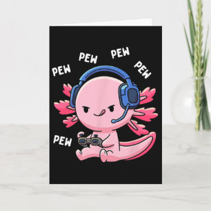 Carte Axolotl Gaming Enfants Garçons Filles Anime Jeu Vi