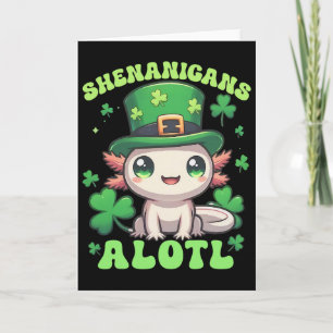 Carte Axolotl St. Patrick's Day Shenanigans Alotl