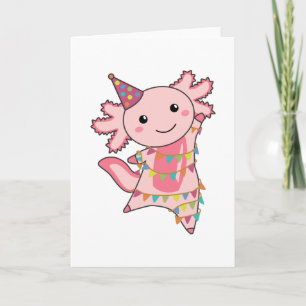 Carte Axolotl Vous Souhaite Bon Anniversaire Axolotls