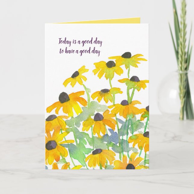 Carte Ayez les fleurs d'une Susan observées par noir de (Devant)