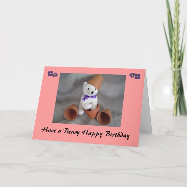 Carte Ayez un Béary Joyeux anniversaire (Devant)