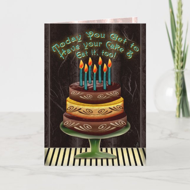Carte Ayez Votre Gâteau #4 (Carte Anniversaire) (Devant)
