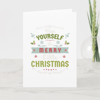 Carte Ayez vous-même de joyeux petits flocons de neige