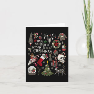 Carte Ayez Vous-Même Une Petite Sp Squelette De Noël Eff