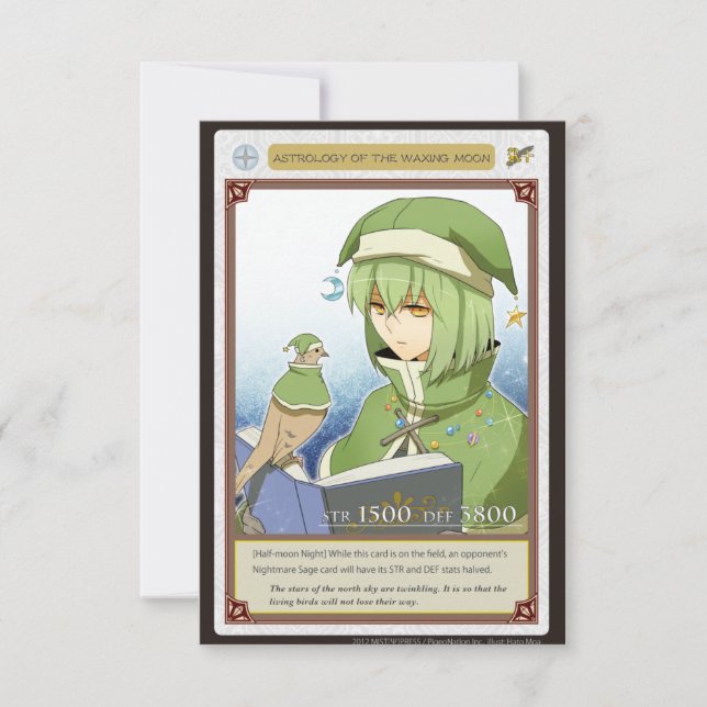 Carte AZ card - Astrology of the Waxing Moon (Devant)