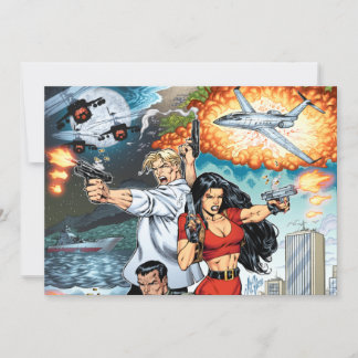 Carte B@stard Stew Action Comic Art par Al Rio