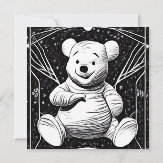 Carte B&W Vintage Pooh