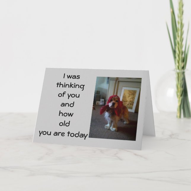 Carte BABUSHKA PUPPY "40ème" SOUHAIT D'ANNIVERSAIRE (Devant)