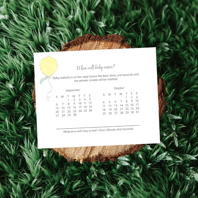 Carte Baby Arrival Prediction Baby Sprinkle Jeu (Créateur téléchargé)