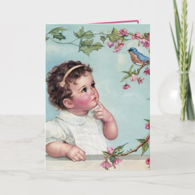 Carte Baby Blue Bird (Devant)
