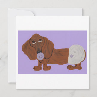 Carte Baby Dachshund