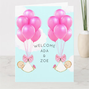 Carte Baby Girl Twins